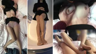 带着学妹到酒店开房一摸就出水